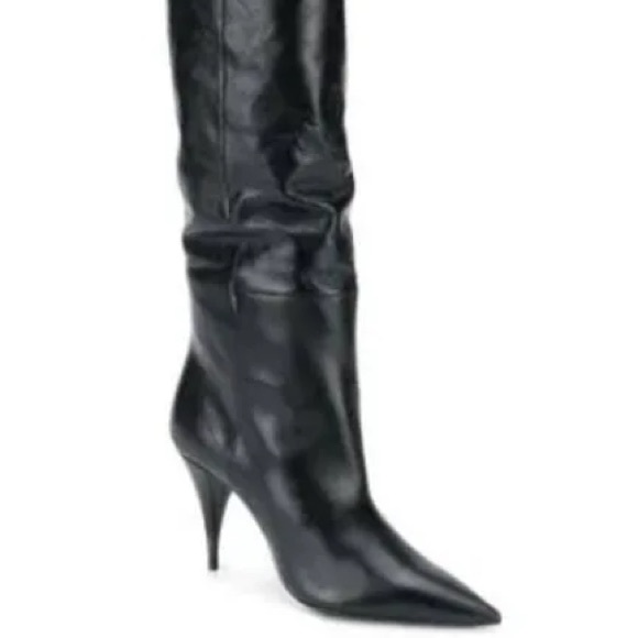 Saint Laurent leather over the knee boots! Sz 40 - Picture 2 of 11